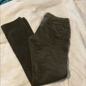 Jessica Simpson army green corduroys